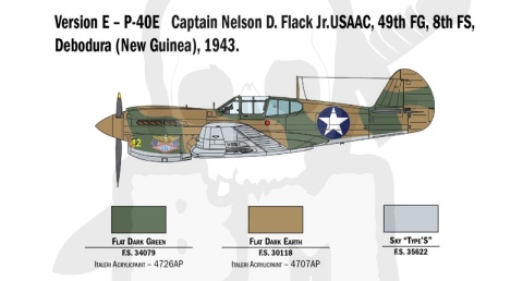 1:48 P-40 E/K Kittyhawk - model samolotu