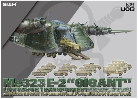 1:144 Lion Roar Messerschmitt Me323 E-2 "Gigant" + pojazdy