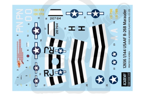 Academy 12656 Martin B-26B Marauder 1:144 model samolotu