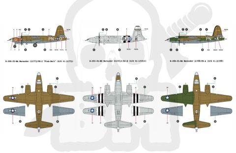 Academy 12656 Martin B-26B Marauder 1:144 model samolotu