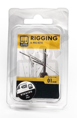 Ammo Mig 8016 Rigging - Super Fine 0.01mm - Olinowanie 10 m