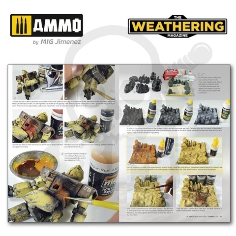 Ammo Mig PORADNIK J.POLSKI - The Weathering Magazine Issue 33. SPALONE