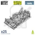 3D printed set - Children Toys Resin Set - zabawki 25 szt.