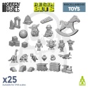 3D printed set - Children Toys Resin Set - zabawki 25 szt.