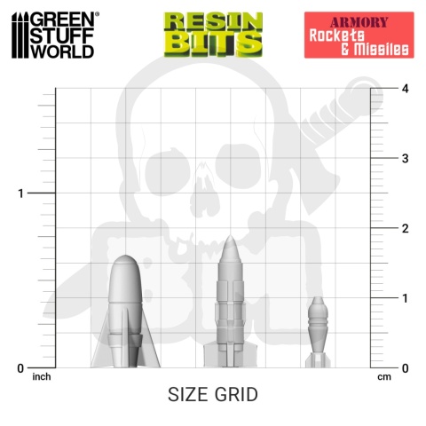 3D printed set - Rockets and Missiles 1:48-1:35 - rakiety i pociski 37szt.