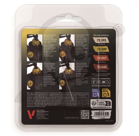 Vallejo 72395 Game Color Zestaw 4 farb - Gold NMM