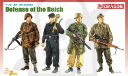 1:35 Defense of the Reich - 4 żołnierzy + ekwipunek i broń