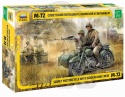 1:35 Soviet Motorcycle M-72 with sidecar and Crew