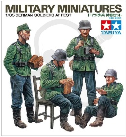 1:35 Tamiya 35129 German Solodiers at Rest - 4 żołnierzy