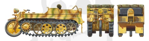 1:35 Tamiya 35377 German Sd.Kfz.2 Kettenkraftrad (Mid-Production)