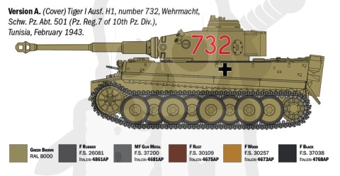 1:35 Pz.Kpfw VI Tiger I Ausf. H (tp) Early production - model czołgu