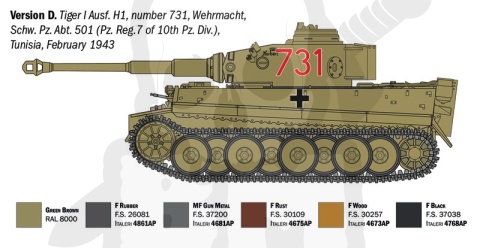 1:35 Pz.Kpfw VI Tiger I Ausf. H (tp) Early production - model czołgu