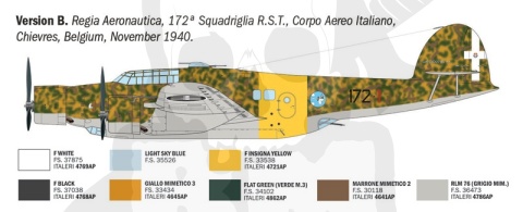 1:72 CANT Z.1007bis Alcione - model włoskiego samolotu bombowego