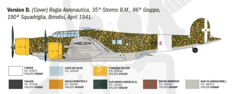 1:72 CANT Z.1007bis Alcione - model włoskiego samolotu bombowego