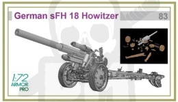 1:72 German s.FH.18 Howitzer w/3D Printed Parts - model haubicy