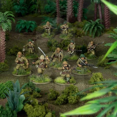 Japanese Infantry 2 wypraski - 6 japońskich żołnierzy