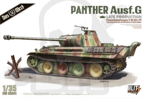 Das Werk 35041 Panther Ausf. G Late Production 1:35 - model czołgu