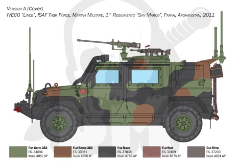 Italeri 6766 VTLM Lince 1:35 model pojazdu