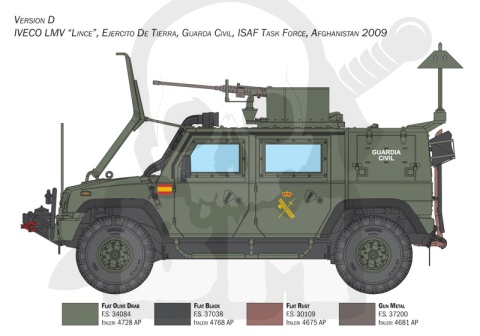 Italeri 6766 VTLM Lince 1:35 model pojazdu