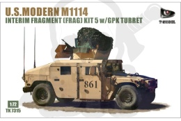 T-Model TK7315 U.S. Modern M1114 Interim Fragment (Frag) Kit 5 w/ GPK Turret 1:72