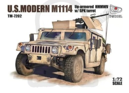 T-Model TM7202 U.S. Modern M1114 Up-armored HMMWV w/ GPK Turret 1:72