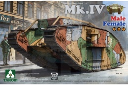 Takom 2076 WWI Heavy Tank MK.IV 2 in 1 1:35 - model czołgu