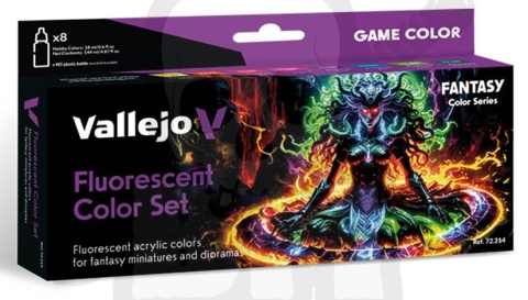 Vallejo 72214 Zestaw Game Color Fluorescent 8 farb