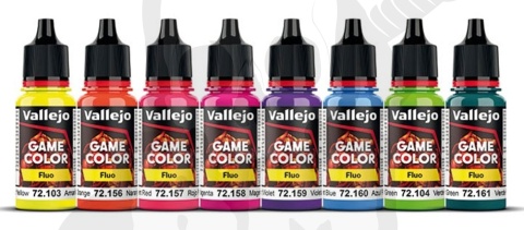 Vallejo 72214 Zestaw Game Color Fluorescent 8 farb