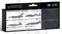 Vallejo 71156 Zestaw Model Air War USAF Colors Gray Schemes 70's to present