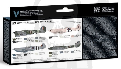 Vallejo 71162 Zestaw Model Air War WWII RAF Day Fighters