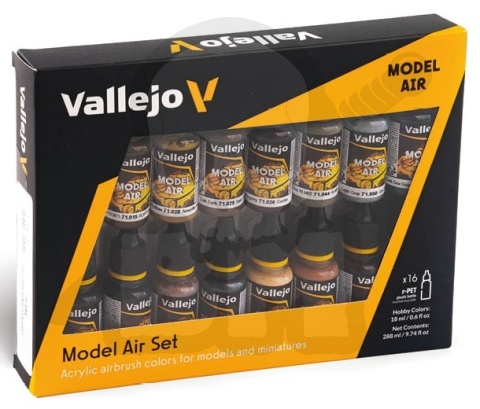 Vallejo 71194 Zestaw 16 farb Model Air Weathering Set