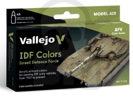 Vallejo 71210 Zestaw Model Air 6 farb - IDF Colors