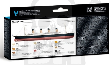 Vallejo 71646 Zestaw Model Air 8 farb Titanic Colors