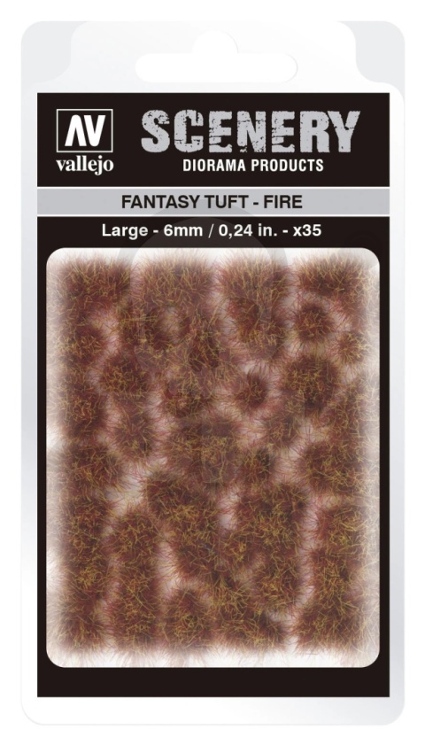 Vallejo SC431 Fantasy Tuft - Fire 6mm