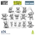 3D printed set - Teddy Bear Resin Set 1:48-1:35 - zabawki 14 szt.