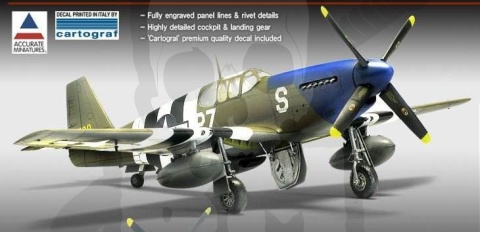 Academy 12303 USAAF P-51B Blue Nose 1:48 model samolotu