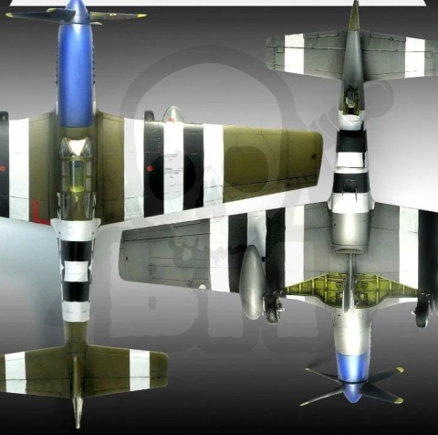 Academy 12303 USAAF P-51B Blue Nose 1:48 model samolotu
