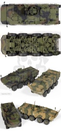 Academy 13569 R.O.K. Army K808 Wheeled Armoured Vehicle 1:35 model transportera opancerzonego