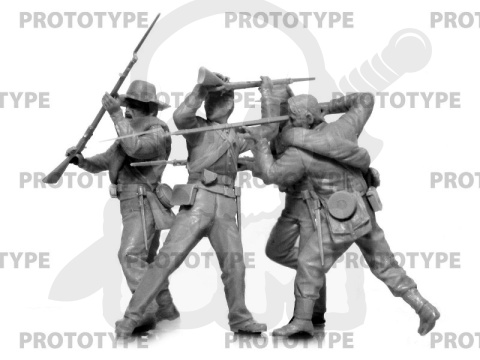 American Civil War Confederate Infantry Set #2 4 figures 1:35 PRZECENA