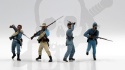 American Civil War Confederate Infantry Set #2 4 figures 1:35 PRZECENA