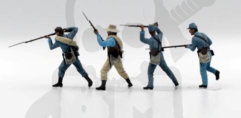 American Civil War Confederate Infantry Set #2 4 figures 1:35 PRZECENA