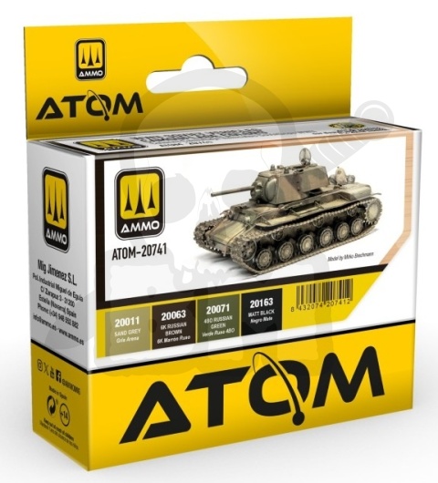 Ammo Mig 20741 WWII Soviet Vehicles Camouflage Colors Set - 4 farbki 20ml