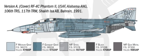Italeri 1477 RF-4 C/E Phantom II 1:72 model samolootu
