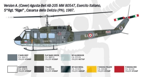 Italeri 2845 Agusta-Bell AB-205 / UH-1D 1:48 model śmigłowca