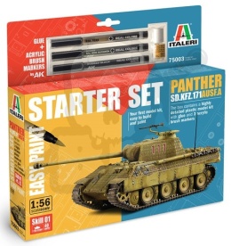 Italeri 75003 Panther Sd.Kfz.171 Starter Set - Easy Paint 1:56