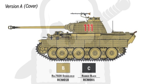 Italeri 75003 Panther Sd.Kfz.171 Starter Set - Easy Paint 1:56