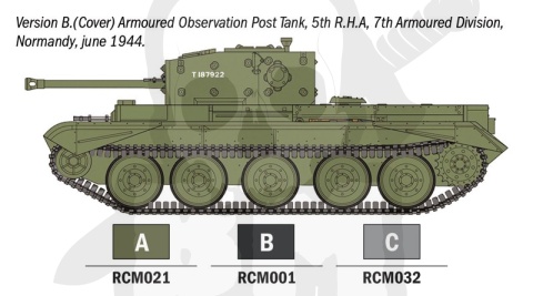 Italeri 75004 Cromwell Mk. IV Starter Set - Easy Paint 1:56