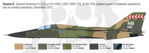 Italeri 91232 F-111A Aardvark 1:72 - model samolotu