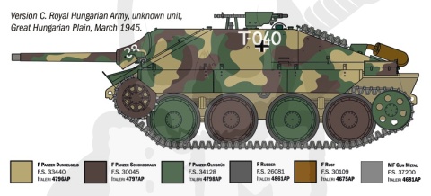 Italeri 96531 Jagdpanzer 38(t) Hetzer 1:35 model łowcy czołgów