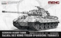 Meng 72010 German Heavy Tank Sd.Kfz.182 King Tiger (Porsche Turret) 1:72 model czołgu